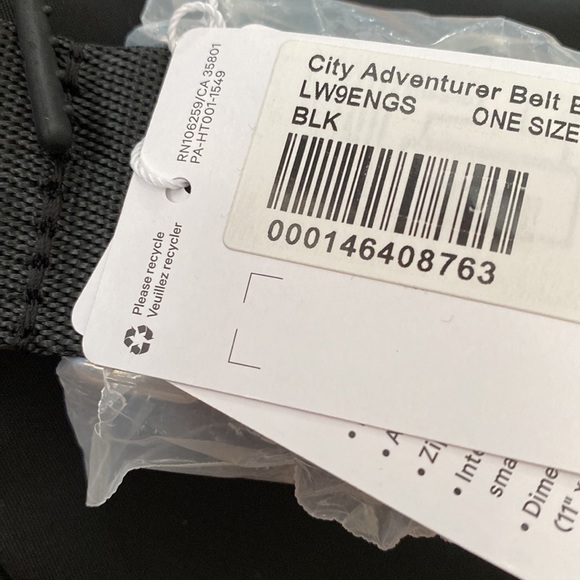 ❤️ Lululemon City Adventurer Belt Bag 2.5L Black NWT - Picture 6 of 6